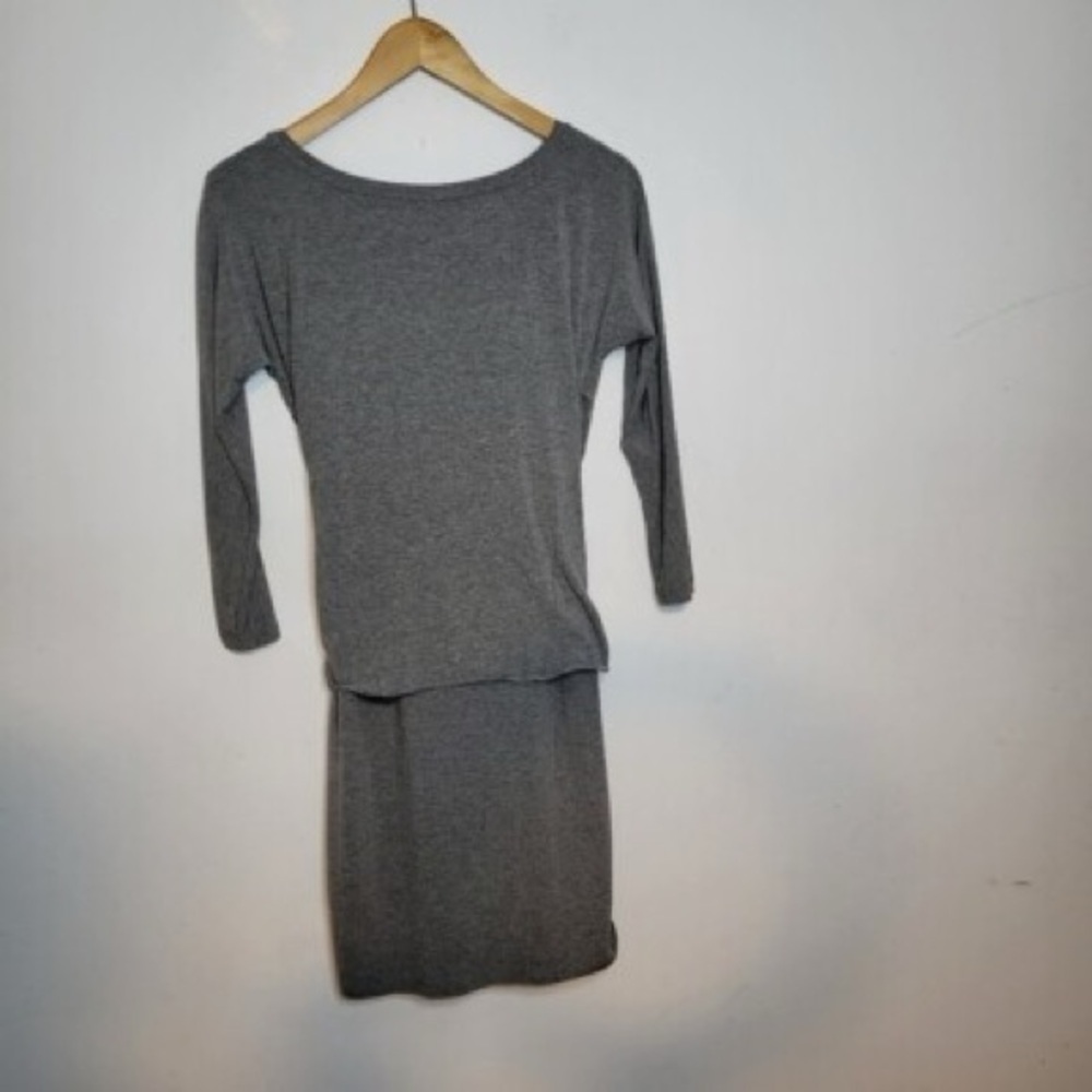 Wilfred Babaton Gray Long Sleeve Dress - Picture 4 of 4
